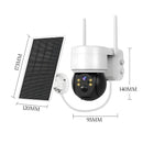 Câmera de Segurança Sem Fio 1080p com Bateria Solar, Visão Noturna, Detecção de Movimento e Dupla Lente