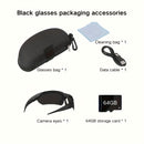 Óculos Inteligentes 1080P Ultra HD – Gravação em Vídeo, Auto Foco, Lentes Anti-Reflexo, Leve e Durável para Esportes e Aventura