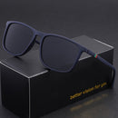 Óculos Masculino Quadrado Clássico Armação Preta – Leve, Confortável e Elegante (Perfeito para Presente)