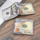 Carteira Masculina Vintage em Couro Sintético – Estampa de Dólar, Grande Capacidade, Multi-Bolsos e Zíper