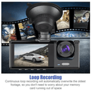 Câmera Automotiva Tripla 1080P HD com Wi-Fi, Gravação de Som e Amplo Ângulo de Visão