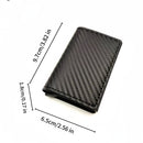 Carteira Masculina Pop-Up Antirroubo RFID – Compacta, Durável e com Design em Fibra de Carbono