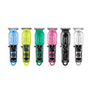 Máquina de Cortar Cabelo Profissional – Aparador Elétrico Transparente, LCD Inteligente, Sem Fio para Homens