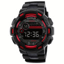 Relógio Masculino Digital LED Grande Esportivo – Alarme, Cronômetro, Prova d’Água (Perfeito Academia e Dia a Dia