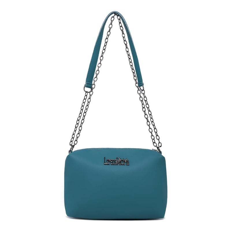 Bolsa Soft Lorena Vitoria Alça Corrente Transversal e de Ombro