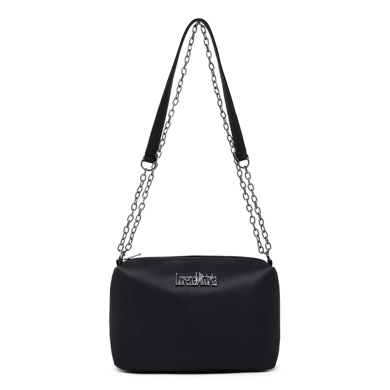 Bolsa Soft Lorena Vitoria Alça Corrente Transversal e de Ombro