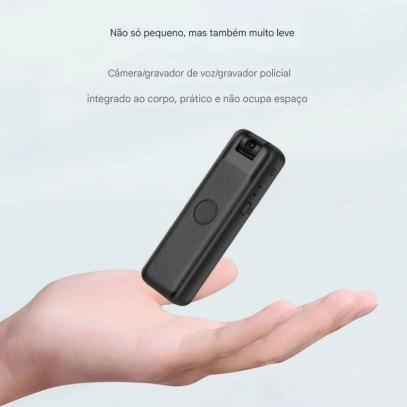 Mini câmera portátil de visão noturna, gravador de vídeo digital infravermelho, câmeras esportivas de ação
