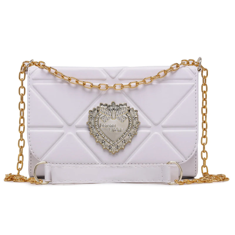 Bolsa Ballad Launch Feminina com Corrente Decorativa e Alça Transversal