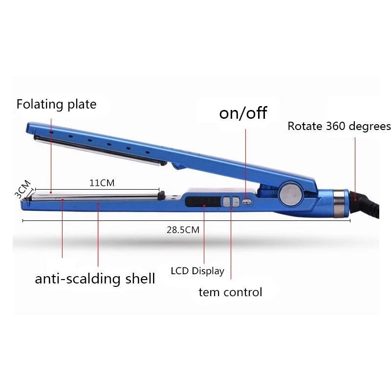 Prancha Nano Titanium Hair Curling Bivolt – Cachos e Liso Profissional