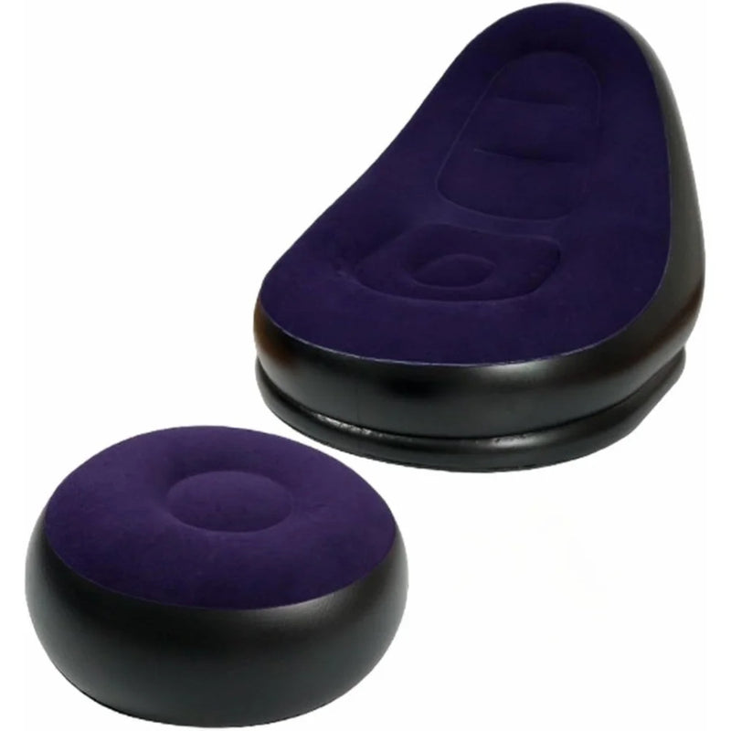 Sofá Poltrona Inflável Impermeavel, Puff Para Descanso Com Almofada de Pé Confortavel e Bomba de Ar Inclusa Ultra Lounge