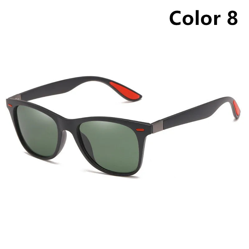 Óculos polarizados clássicos para homens e mulheres, óculos de sol quadrados, viagens, pesca, ciclismo, moda