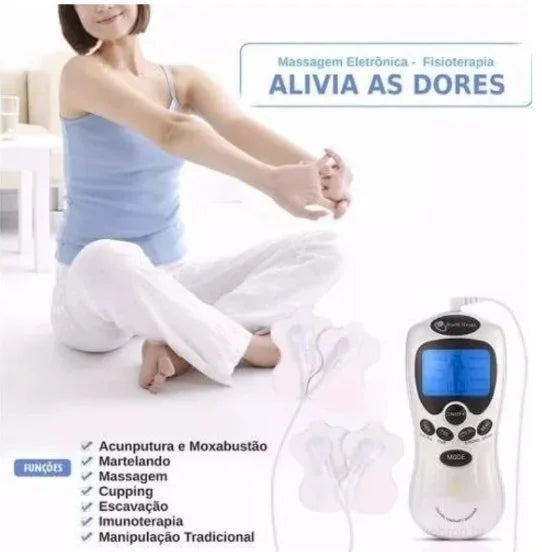 Aparelho de fisioterapia portátil para acupuntura e choque elétrico