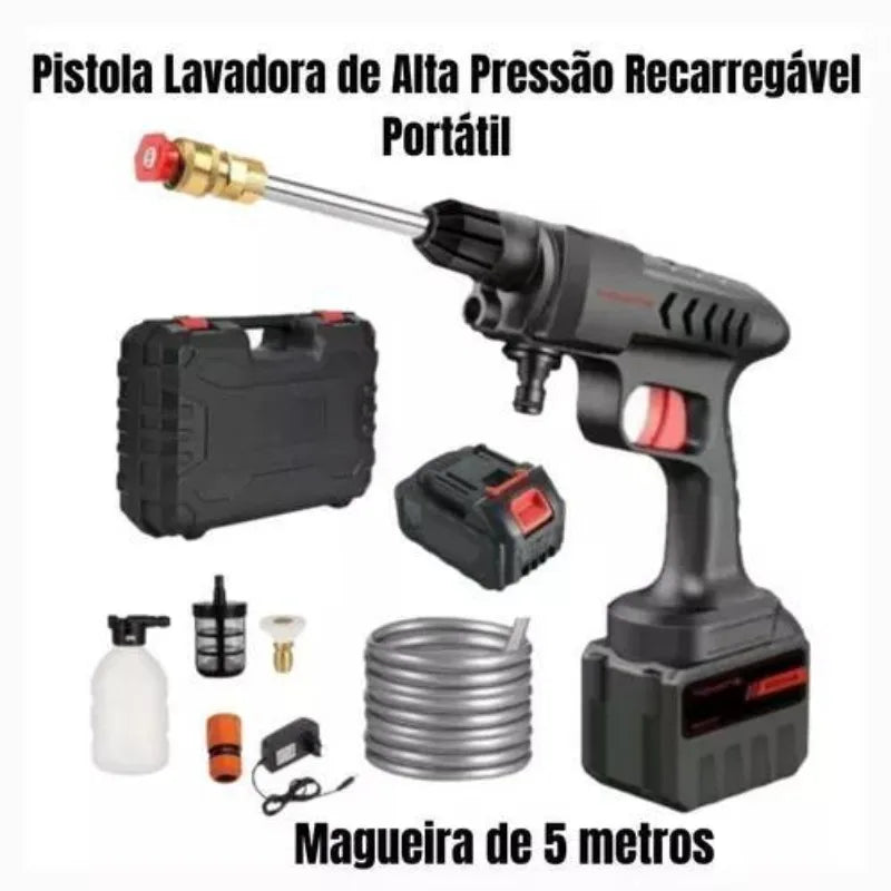Lavadora de Alta Pressão Recarregável para Carros e Jardins Linha Premium