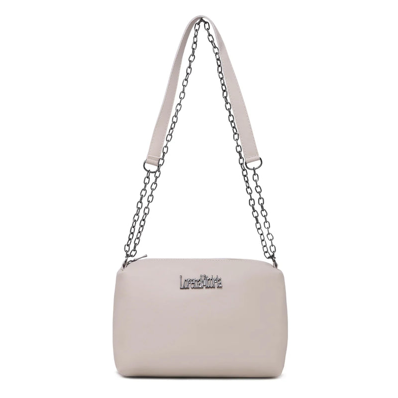 Bolsa Soft Lorena Vitoria Alça Corrente Transversal e de Ombro