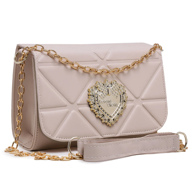 Bolsa Ballad Launch Feminina com Corrente Decorativa e Alça Transversal
