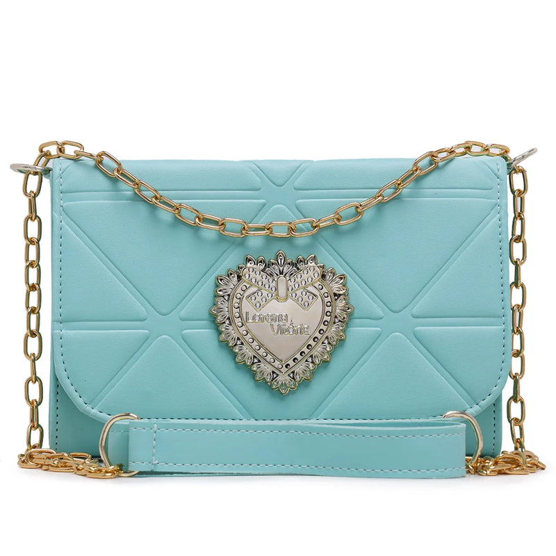 Bolsa Ballad Launch Feminina com Corrente Decorativa e Alça Transversal