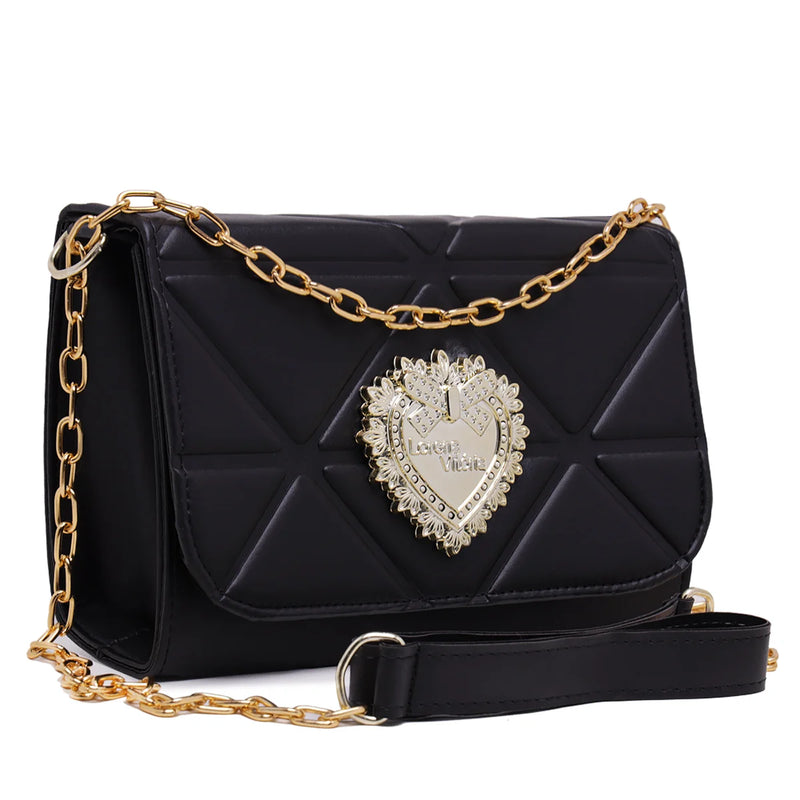 Bolsa Ballad Launch Feminina com Corrente Decorativa e Alça Transversal