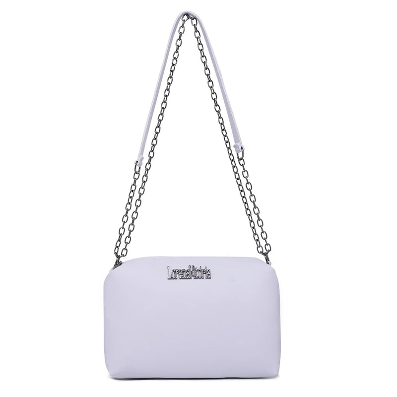 Bolsa Soft Lorena Vitoria Alça Corrente Transversal e de Ombro