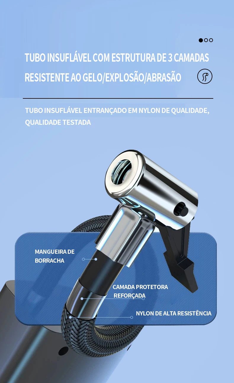 Bomba de ar portátil, bomba de ar sem fio adequada para pneus, bolas, camas de ar, etc.