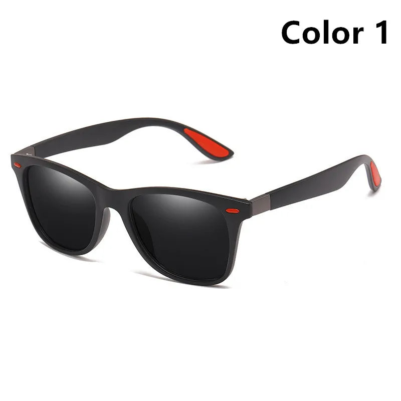 Óculos polarizados clássicos para homens e mulheres, óculos de sol quadrados, viagens, pesca, ciclismo, moda