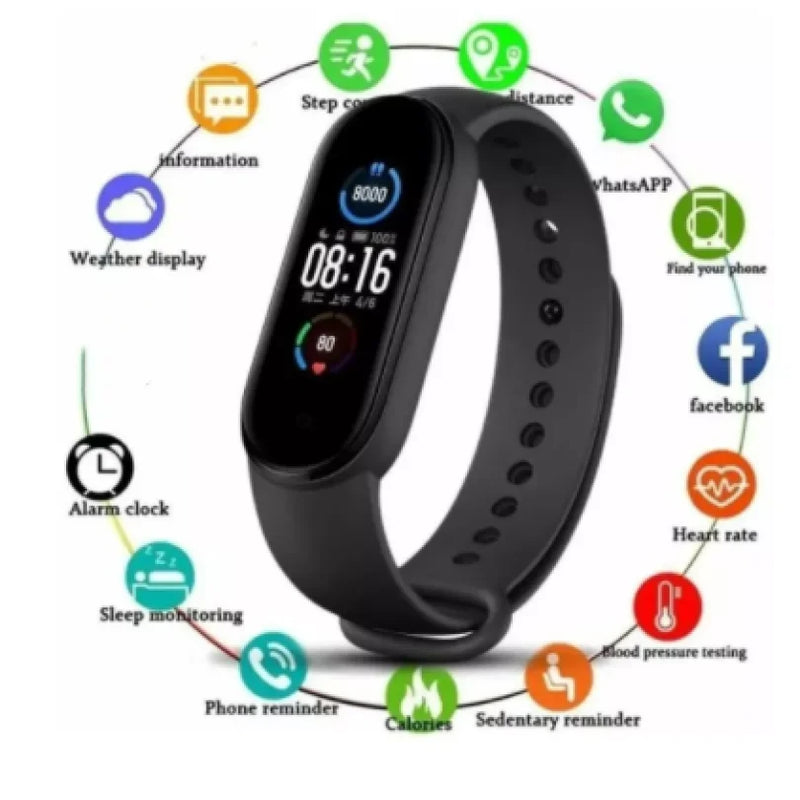Pulseira Smartband Relógio Inteligente M7 Monitor Saúde