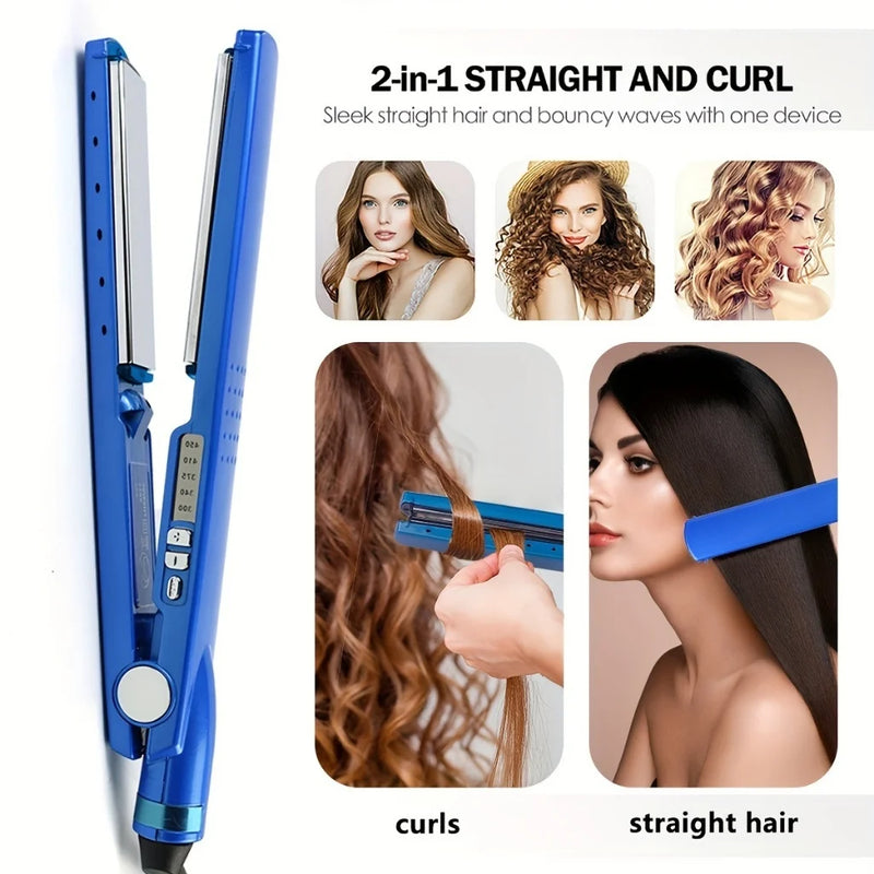 Prancha Nano Titanium Hair Curling Bivolt – Cachos e Liso Profissional
