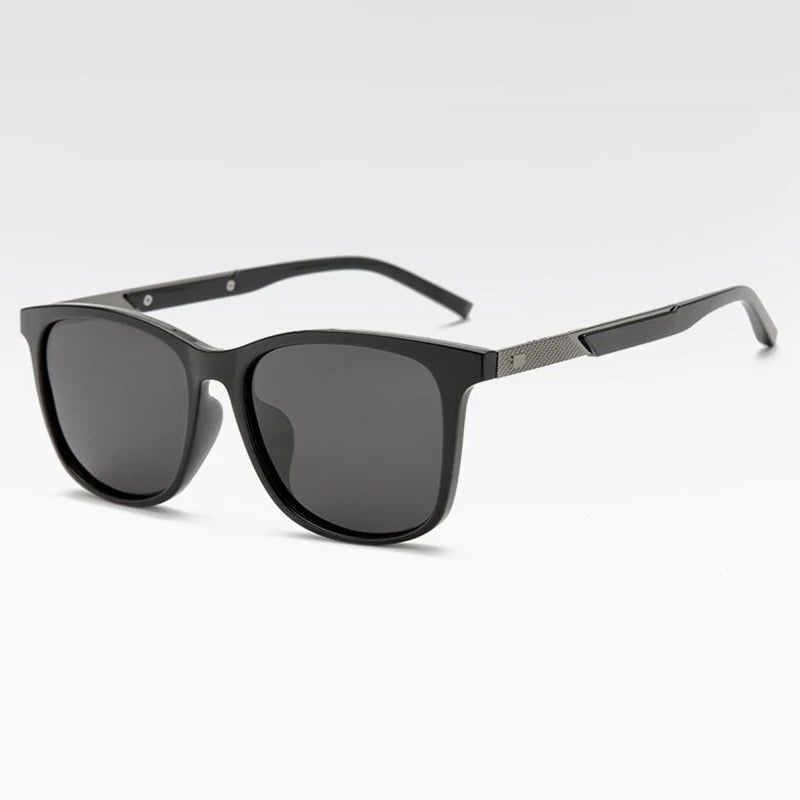 Óculos de Sol Quadrados Polarizados Anti-Reflexo com Grau para Homens e Mulheres – TR90 para Direção, Dioptrias de 0 a -6.0