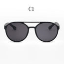 Óculos de Sol Steampunk Retrô Redondo UV400 – Estilo Gótico Clássico Unissex (2 Peças