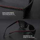 Óculos de Sol Quadrado Polarizado com Lentes Multicoloridas para Dirigir e Pesca