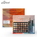 Kit Maquiagem Popfeel para Olhos com Paleta de Sombras, Lápis de Sobrancelha e Acessórios