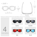 Óculos de Sol de Madeira Original Masculino Polarizado | Design Natural com Quadro TR90 Novo