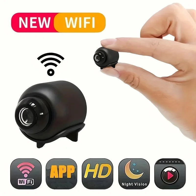 Câmera Espiã Mini X5 Wi-Fi 1080P – Visão Noturna, Detecção de Movimento, Segurança Inteligente para Casa"