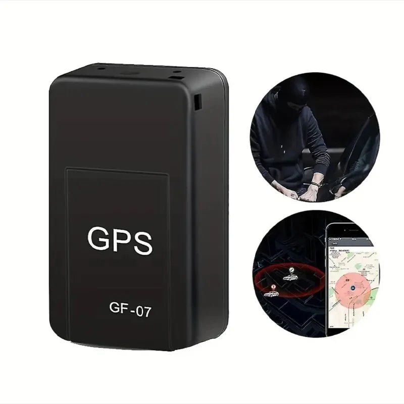 Mini Rastreador Veicular GF07 – GPS Magnético para Carro/Moto, Monitoramento em Tempo Real via Aplicativo