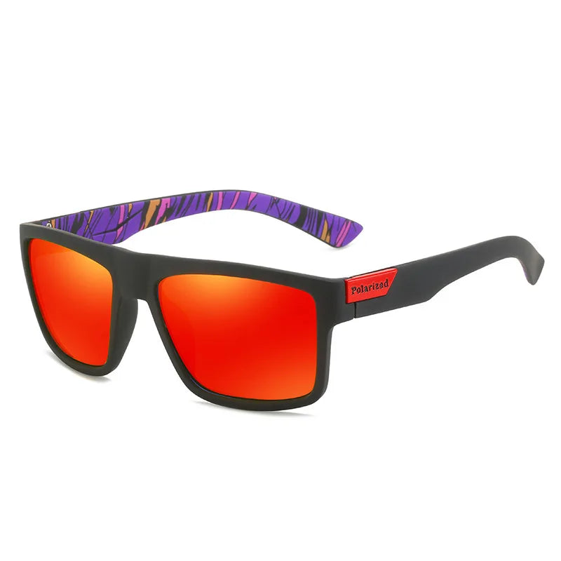 Óculos de Sol Vintage Quadrado Polarizado UV400 – Unissex, Luxo, Ideal para Direção e Pesca