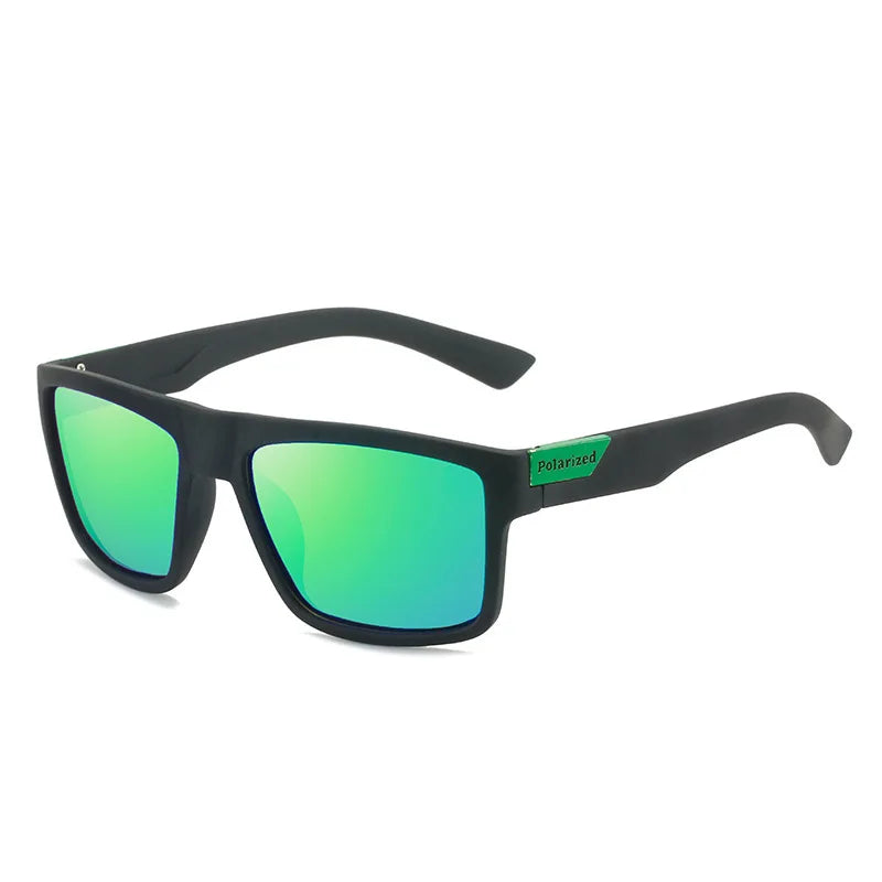 Óculos de Sol Vintage Quadrado Polarizado UV400 – Unissex, Luxo, Ideal para Direção e Pesca