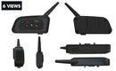 Headset Bluetooth V6 Plus para Capacete de Moto – Comunicador Intercom 1200M à Prova d’Água para 6 Cavaleiros