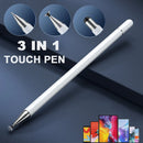 Caneta Stylus 3 em 1 Universal – Touch Pen Capacitiva para iOS e Android, iPad, Samsung, Xiaomi e Smartphones