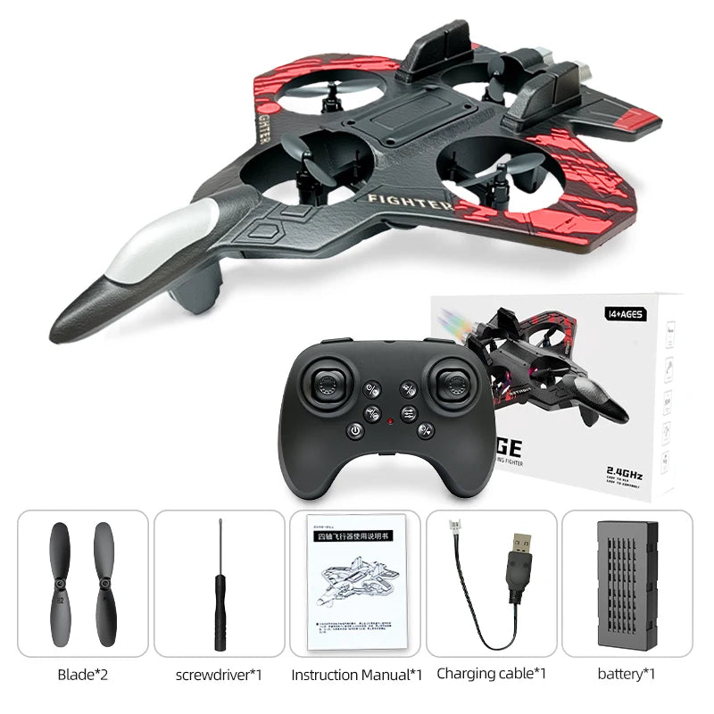 Drone Avião AIAO – Leve, Resistente e Fácil de Pilotar | Diversão Garantida para Todas as Idades!
