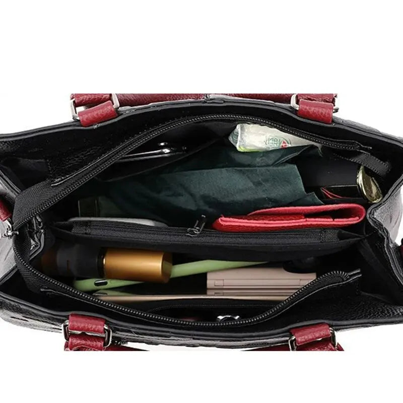 Bolsa Casual de Ombro em Couro PU, Transversal para Mulheres, Design de Luxo e Grande Capacidade para Viagem