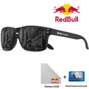 Óculos de Sol Quadrado Polarizado Red Bull Fashion F1 | Unissex com Proteção UV e Acabamento Premium