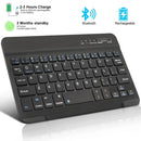 Teclado Bluetooth Universal para iPad e Tablets – Compatível com iPad 7ª a 10ª Geração, Pro, Air, Mini, Samsung e Xiaomi