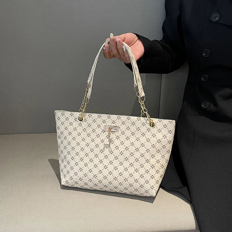 Bolsa Feminina Grande Outono/Inverno 2025 – Modelo Retrô com Alça de Ombro
