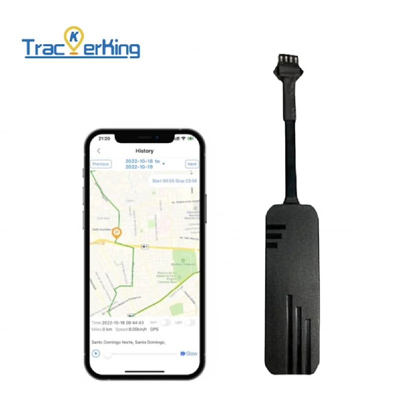 Rastreador GPS TrackerKing J14 – Mini Localizador 2G para Carro, Moto e Bicicleta com Protocolo GT06