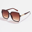 Óculos de Sol Feminino Quadrado Fashion – Armação Grande Colorida com Lente Gradiente para Uso Outdoor