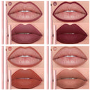 Kit de Canetas Delineadoras Labiais 6 Peças – Maquiagem para Lábios com Fixação Prolongada, Não Desbota e Fácil Aplicação