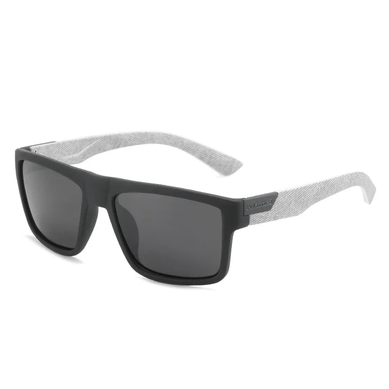 Óculos de Sol Vintage Quadrado Polarizado UV400 – Unissex, Luxo, Ideal para Direção e Pesca
