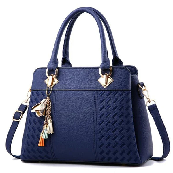 Bolsa de Luxo Feminina Gusure – Transversal com Borla, Grande Capacidade, Tote Bordada e Estilo Sofisticado