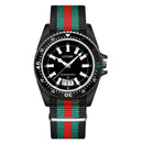 Relógio Masculino de Quartzo com Pulseira de Nylon – Luxo Simples, Calendário e Luz Noturna