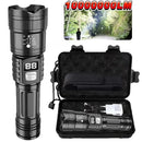 Lanterna de Mão LED Super Brilhante – Bateria Embutida, Recarregável USB, Perfeita para Uso Externo e Situações de Emergência