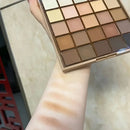 Paleta de Sombras Profissional 25 Cores – Tons Café e Chocolate com Alta Pigmentação, Ideal para Uso Diário e Palco